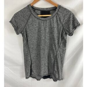 Head Ladies Marled Grey Athletic Panel Back Tshirt Small